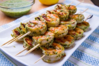 Pesto Grilled Shrimp